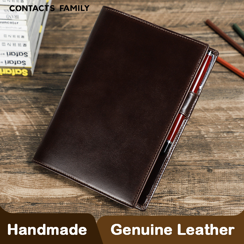 Stationery Supplies Business - 수제 가죽 A5 노트북, 펜꽂이 노트북
