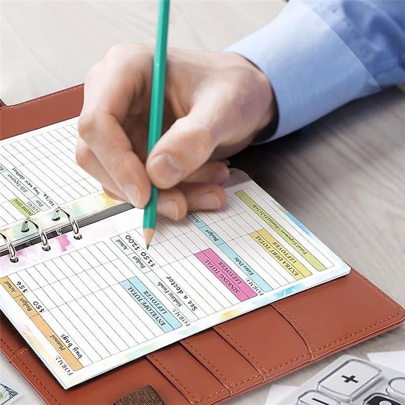 Planner Weekly Budget - 최신 ABBQ-A6 예산 플래너 리필 82매