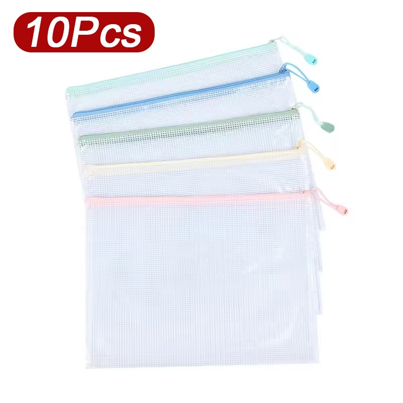 5-30개 문서 지퍼 메쉬 가방 폴더 파일 파우치 A4 - Office Stationery And Supply 리뷰 및 가격