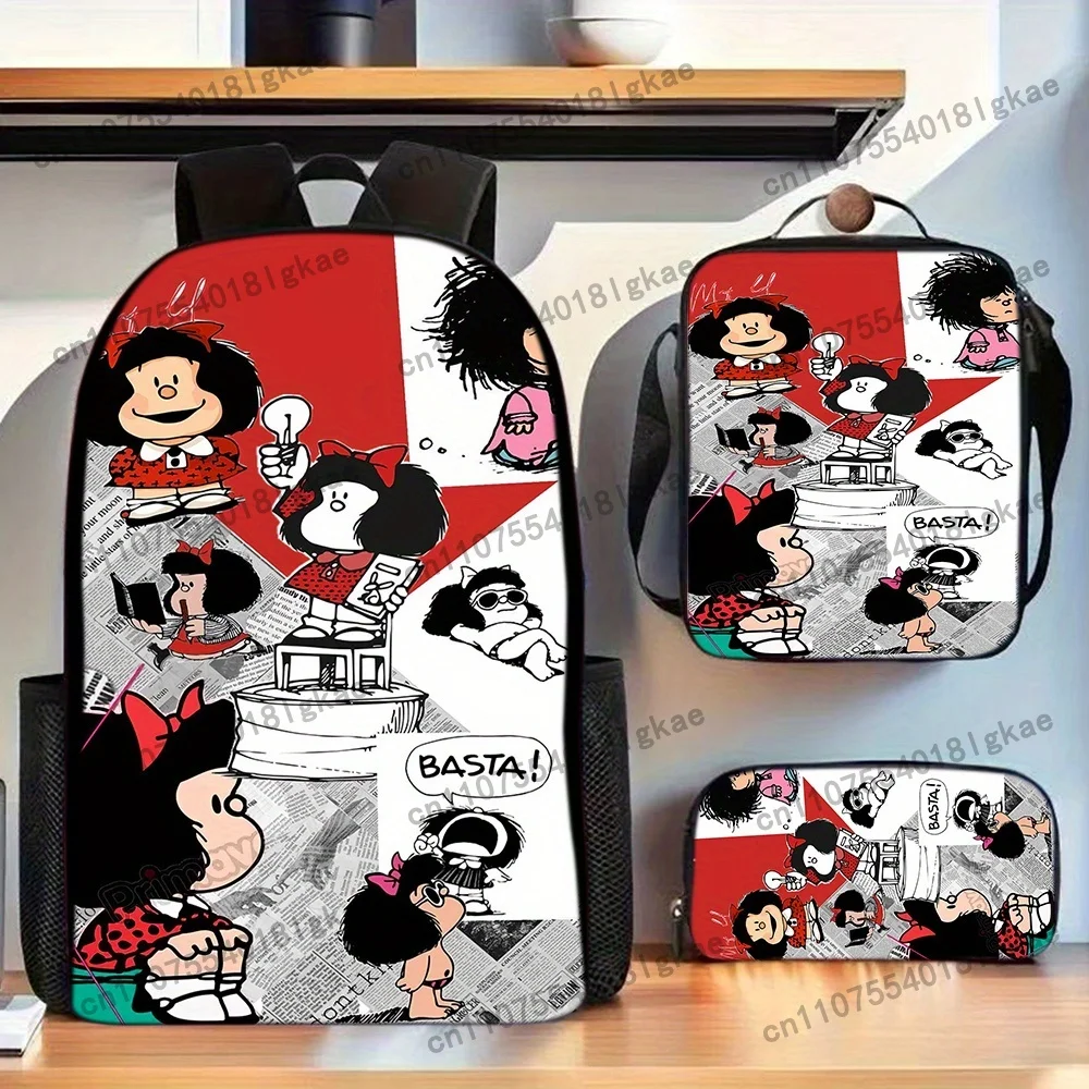 MAFALDA 10대용 3피스 백팩 세트 - 대용량,  - Pencil Case Large 리뷰 및 가격