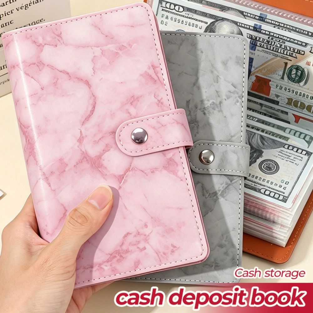 고품질 PU 현금 입금장부 마블 패턴 100포켓 현금  - Planner Weekly Budget 리뷰 및 가격