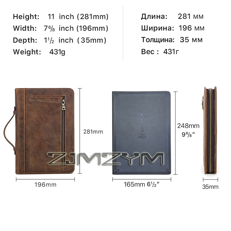 레트로 가죽 노트북 커버 케이스 수제 지퍼 휴대용 가죽 - Stationery Supplies Business 리뷰 및 가격