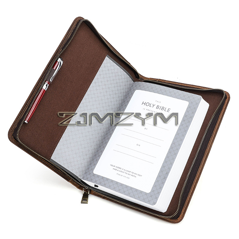 레트로 가죽 노트북 커버 케이스 수제 지퍼 휴대용 가죽 - Stationery Supplies Business 리뷰 및 가격