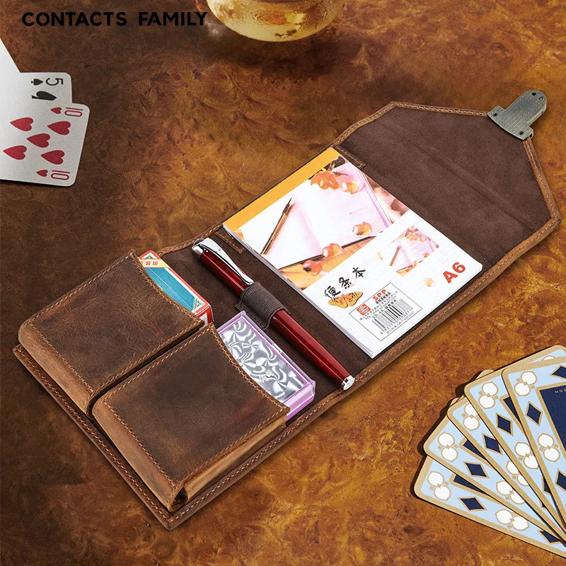 럭셔리 레트로 가죽 노트북 커버 케이스, 펜 슬롯 비즈 - Stationery Supplies Business 리뷰 및 가격
