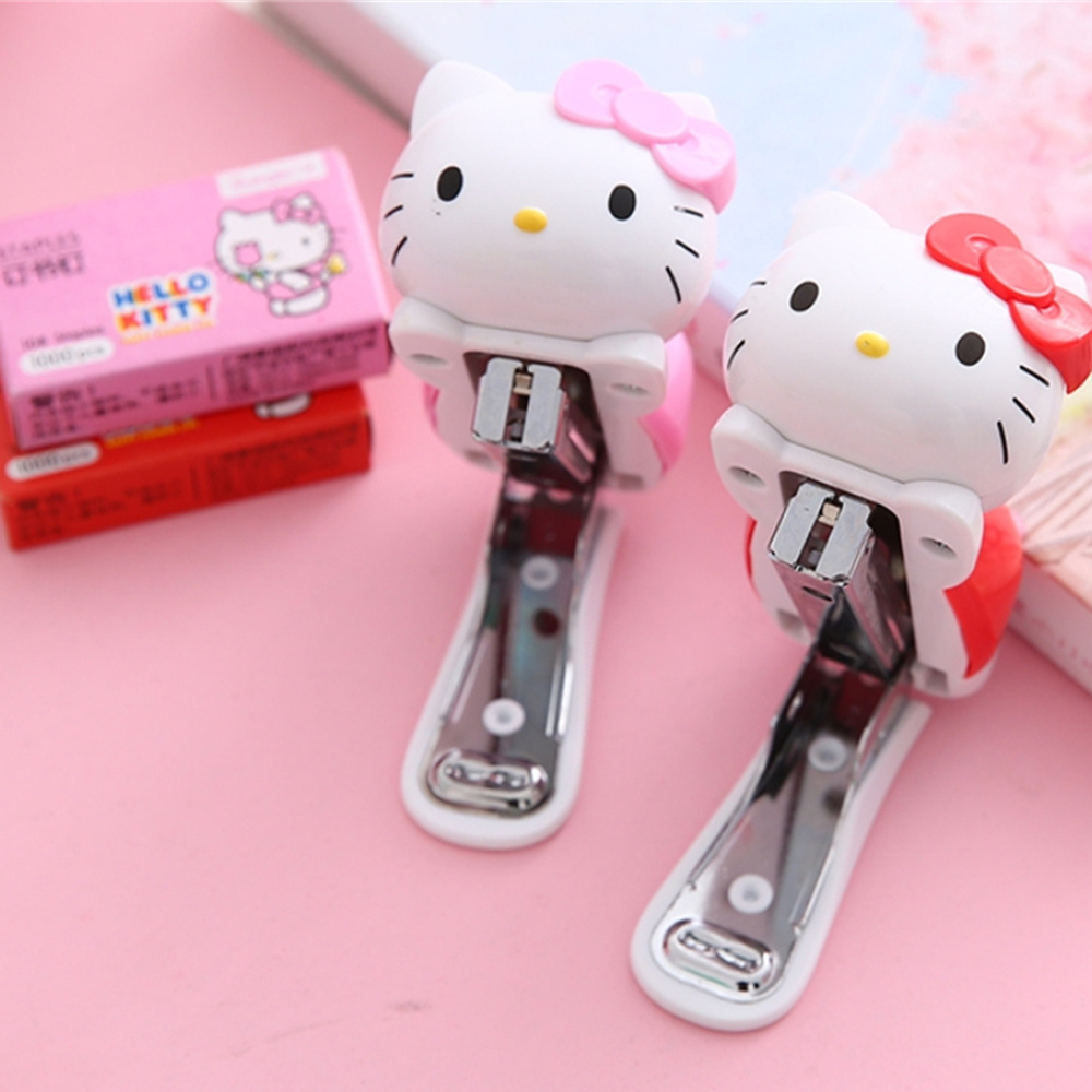 정품 산리오 애니메이션 스테이플러 세트 헬로 키티 휴대 - Office Supply Office Stationery Items 리뷰 및 가격