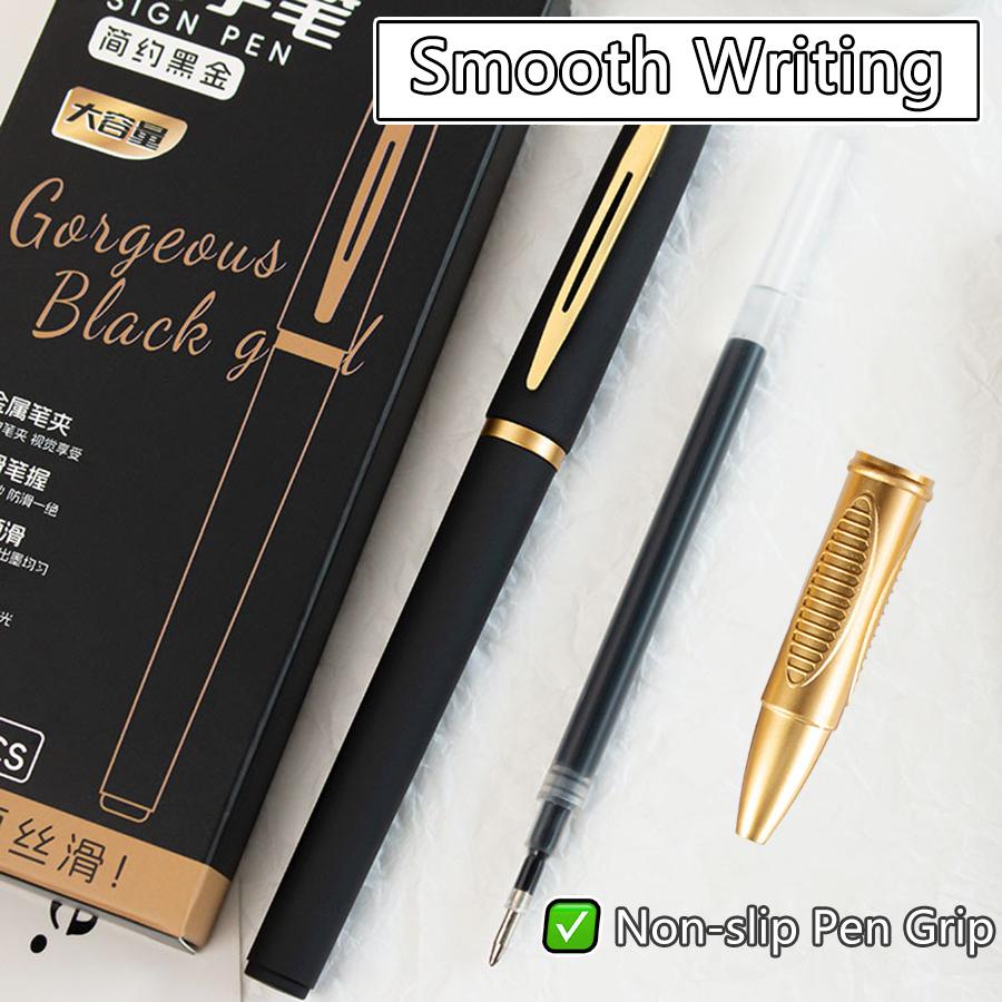 5 개/갑 대용량 젤 펜 0.5/0.7/1.0mm 팁  - Stationery Supplies Business 리뷰 및 가격