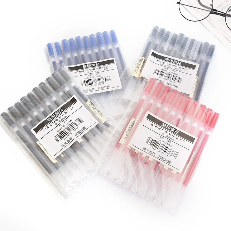 10-30 개/대 0.38/0.5mm 젤 펜 검정/파랑 - Stationery Supplies Business 리뷰 및 가격