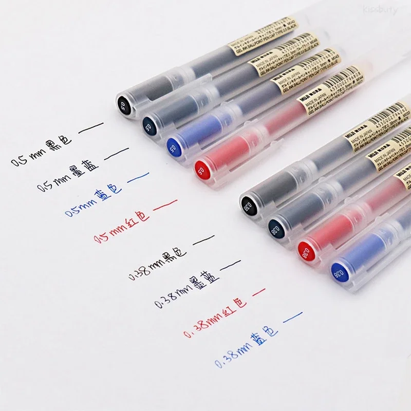 10-30 개/대 0.38/0.5mm 젤 펜 검정/파랑 - Stationery Supplies Business 리뷰 및 가격