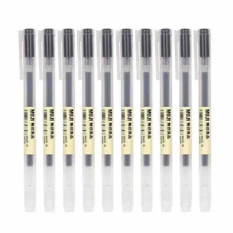 10-30 개/대 0.38/0.5mm 젤 펜 검정/파랑 - Stationery Supplies Business 리뷰 및 가격