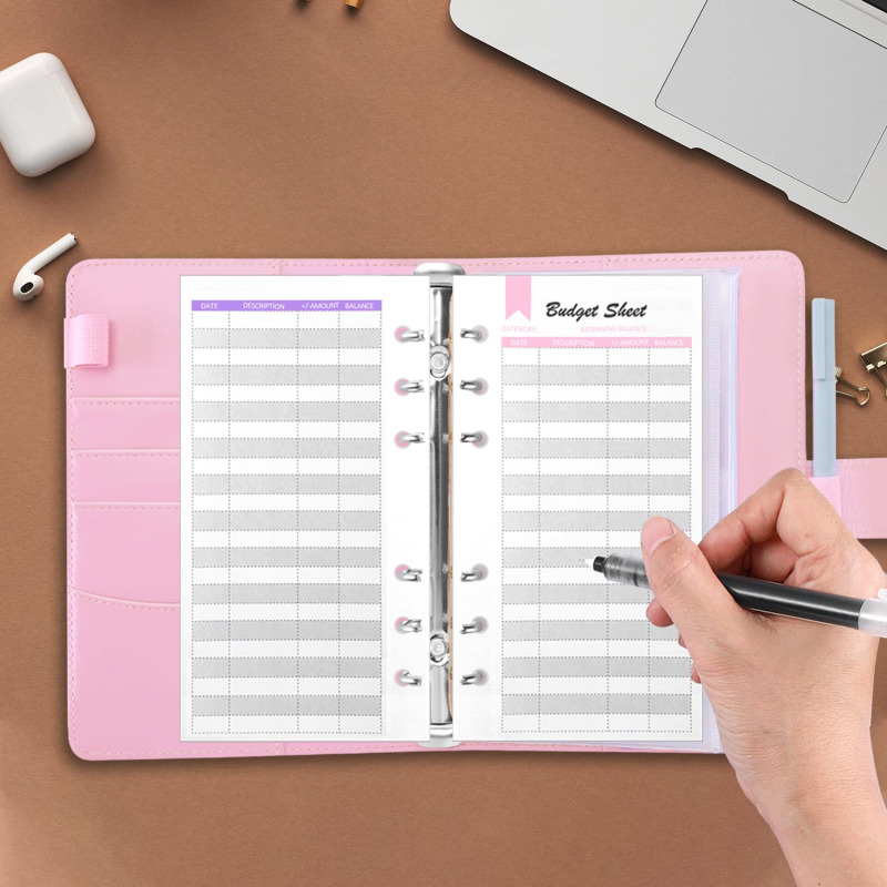 A6 PU 가죽 예산 바인더 현금 봉투 포켓 지퍼 작은 - Planner Weekly Budget 리뷰 및 가격