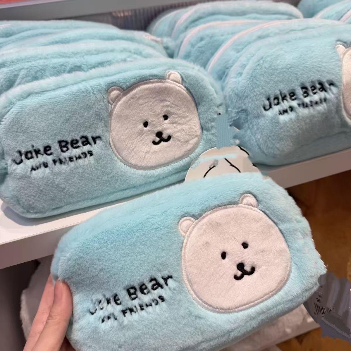 조크 베어 부드러운 플러시 펜슬 케이스 자수 곰 대용량 - Pencil Case Large 리뷰 및 가격