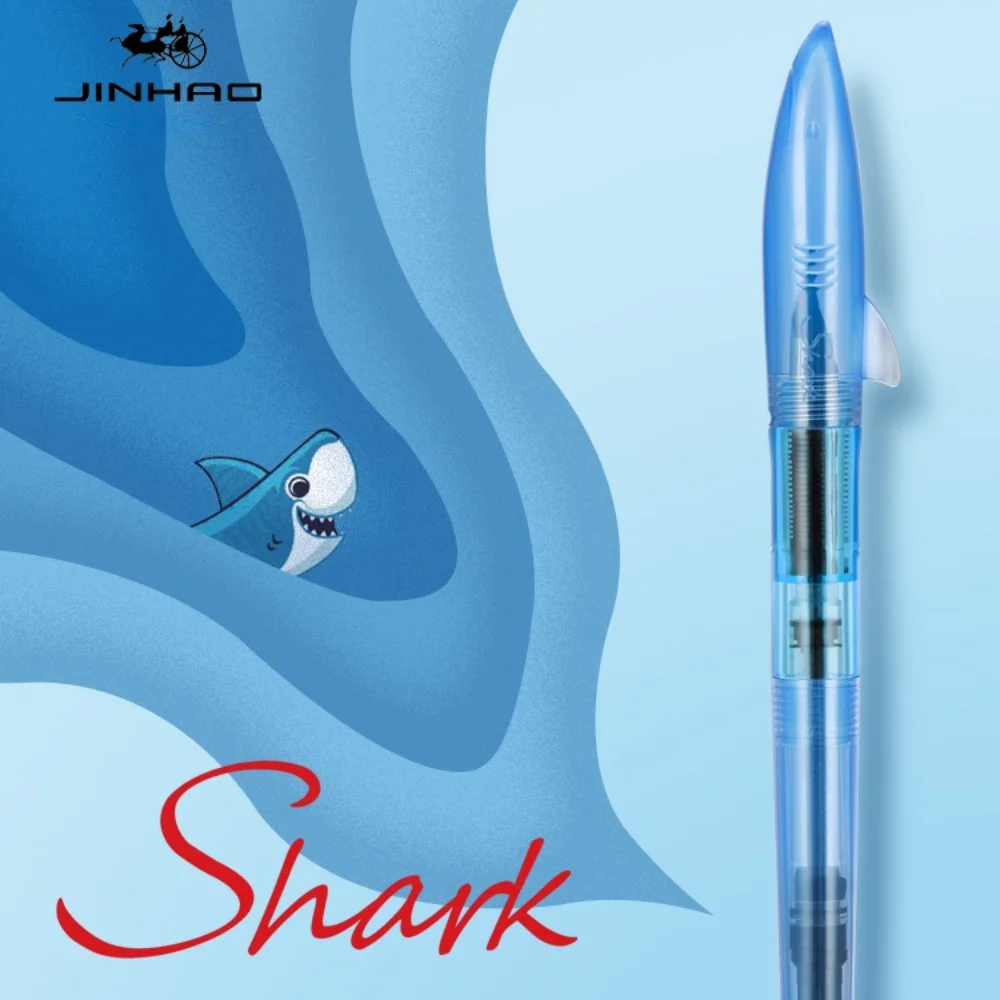 Jinhao 귀여운 상어 만년필, F 펜촉, 하이 퀄리 - Stationery Supplies Business 리뷰 및 가격