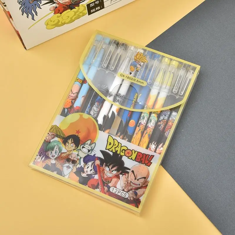 12개/세트 드래곤볼 젤 펜 애니메이션 0.6mm 리퀴 - Office Supply Office Stationery Items 리뷰 및 가격