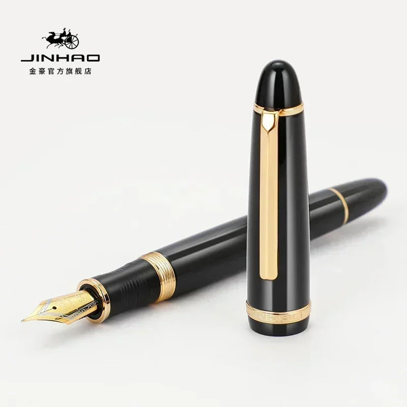1/5 PCS JINHAO X850 만년필 블랙 골드  - Stationery Supplies Business 리뷰 및 가격